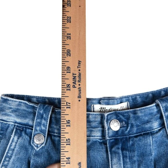 Madewell Women's Denim Pleated Mini Skirt in Upton Wash Size 23 Preppy Jeans - Picture 8 of 8